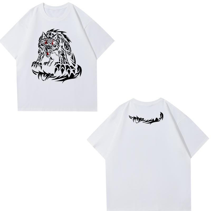 2025 New Samoan Werewolf JacobFatu JacobFatu Wrestling T-Shirt Pure Cotton Trend High Quality Short Sleeve T-Shirt Men