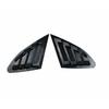 Side Window Louver Shutter Trim Carbon Fiber ABS For Chevrolet Malibu 2016-2022