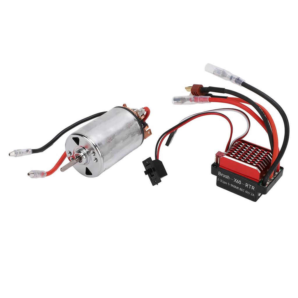 550 Brushed Motor Low Noise High Torsion High Anti Interference Bidirectional Bearing 60A Brushed with T Plug RC Car