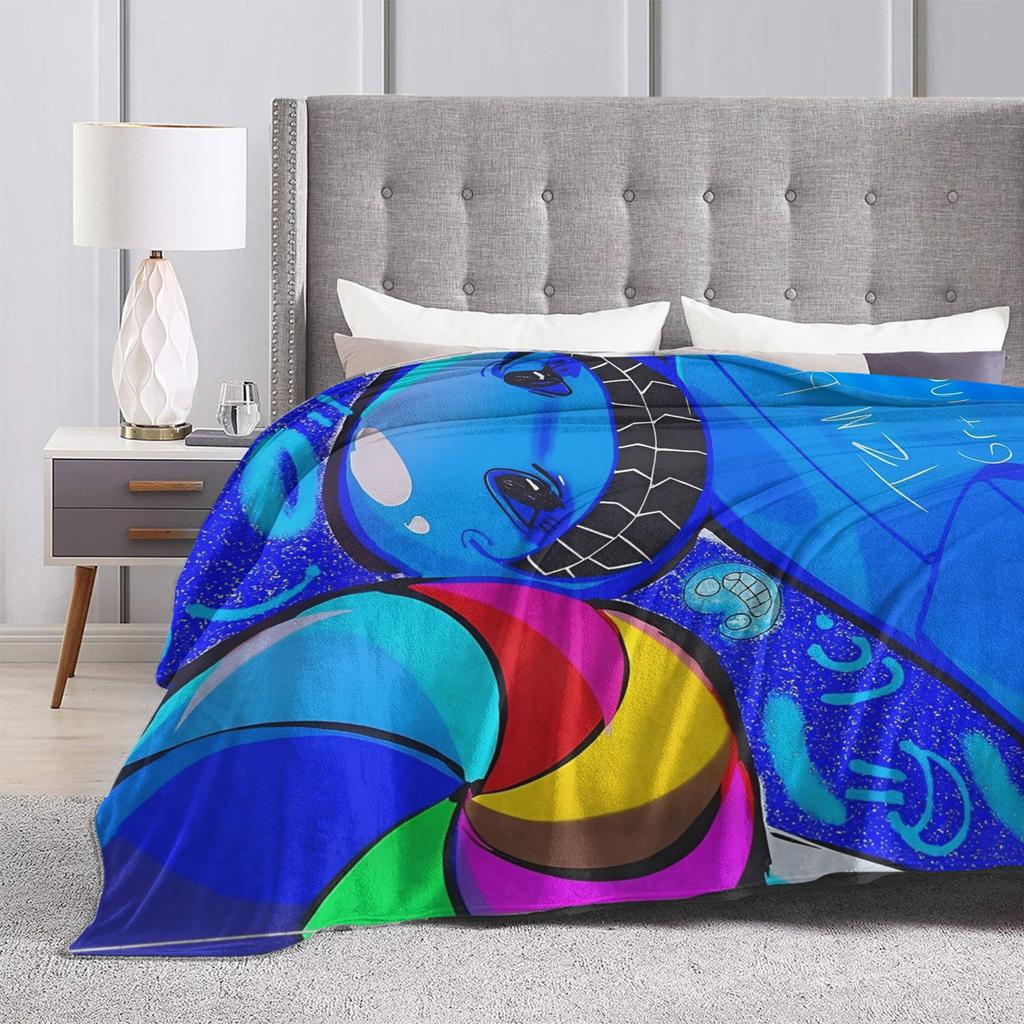 Vintage TEM Bluudude forsaken Get in Now TEM Blue Dude Blankets Flannel Portable Warm Throw Blankets for Bed Office Bedspreads