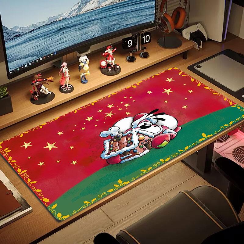 Diddl Large Size Mouse Pad Large Gaming Table Cushion Non-slip Laptop Tablet Big Mousepad XXL Mat Mini PC Playmat With Lock Edge