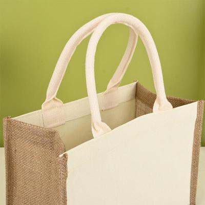 In-Stock Retro Linen Tote Bag – DIY Hand-Painted or Logo Printed Jute Bag