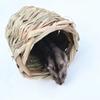 Hamster Nest Chew Toy Natural Grass Hand Woven Straw Nest Small Pet Hideout Tunnel Bed Cage Accessories