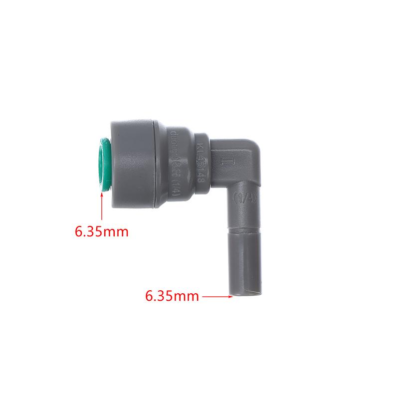 

1Pcs 6.35MM 8MM 9.5MM Male To Female Elbow Plastic Quick Connect Pipe Hose Connector Push-in Fittings Joint