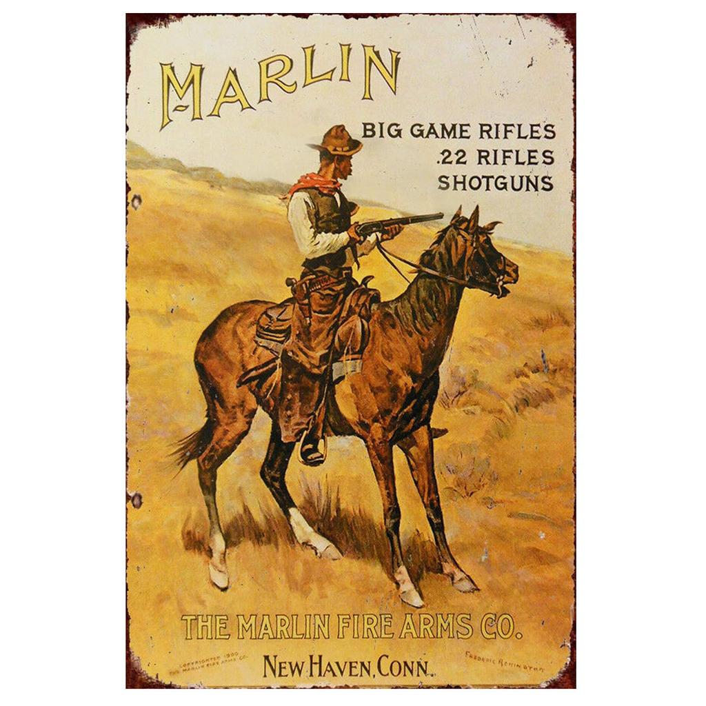 Wild West Cowboys Vintage Metal Tin Signs Wall Decor for Home Garden Garage Man Cave Bars Cafe Clubs Retro Posters Plaque