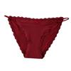 Ladies Summer Sexy Ribbon Lace Edge Bow Cotton Bottom Crotch Low Waist Triangle Briefs