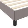 Box Spring Bed with Mattress Taupe 140 x 190 cm Fabric