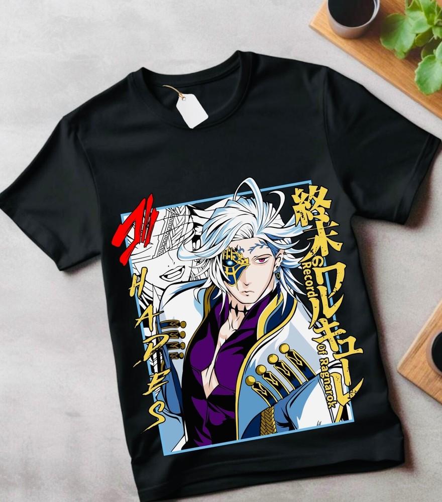 

Record shirt Buda T-Shirt Of Ragnarok Buddha Anime Manga Fan Gift Girl shirt 2XL