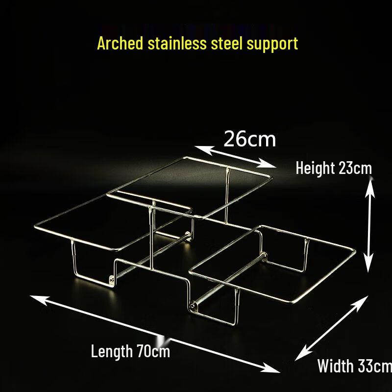 Commercial 3-Tier Buffet Bread & Pastry Basket with Lid