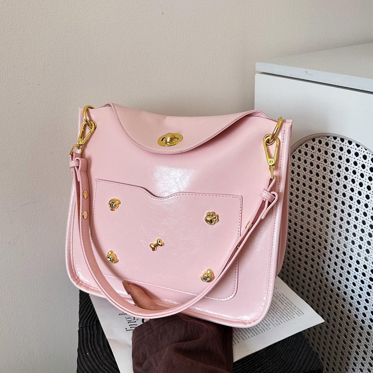 

Высококачественная универсальная наплечная сумка для модных поездок на работу розовый