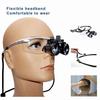 Niceden 2,5X 3,5X LED Dental Lupe Ultraleichte Binokulare Vergrößerungsbrille Zahnarzt Chirurgische Dentalbrille für Dentalchirurgie Winkel