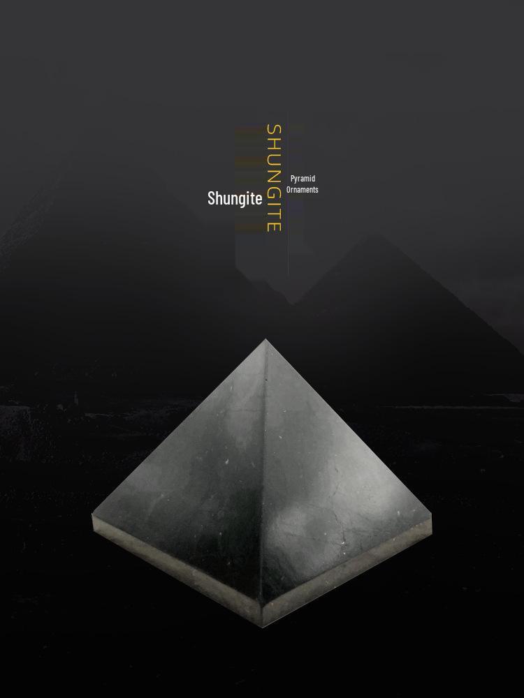Shungite Pyramid: EMF Reducing Ornament