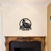 Custom Train Metal Sign, Powder Coated Wall Decor, Personalized Railroad Gift, Indoor Outdoor Rustic Art