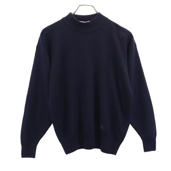 

Burberrys Свитер с длинным рукавом из британской шерсти 38 Темно-синий машинная вязка Женский Б/у