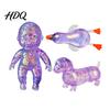 Duck Squeeze Toy 3Pcs Stress Relief Soft Stretchy Jellyfish Dog Baby Portable Ball Pizza Bun Ice Cream Waterdrop Cube Sensory Pinch Party Favors