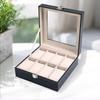 2/3/6/10/12 Grids Jewelry Box Watch Holder Watch Storage Box Lockable Leather Flocking Cloth Watch Display Box