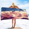 Beach Towel UFO Alien Sand Free Lightweight Quick Dry Thick Microfiber Beach Towel ,Cute Tropical Palm Leaf Beach Towel for Kids