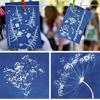 24PCS Silhouette Painting Cyanotype Paper Natural Fiber Solar Drawing Paper  Art Crafts