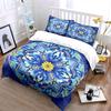 Colorful Mandala Decoration Set Soft Comfortable Duvet Cover Bedding Set Included 1*Duvet Cover & 2*Pillowcases, Gift