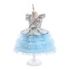Kids Dress Infant Baby Baptism Dress For Girls Kids Wedding Party Dresses Bow Beaded Tulle Christening Gown Birthday Children Clothes