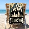 Ultra-Soft Beach Towel with Yellowstone Theme,Ideal for Pool - Camping, Diving - Perfect Travel Essential, Vibrant Beach Towel.