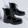 The New British Style Men's Casual Boots High Top Boots Are Lightweight and Comfortable  with A Thick Sole and Increased Height