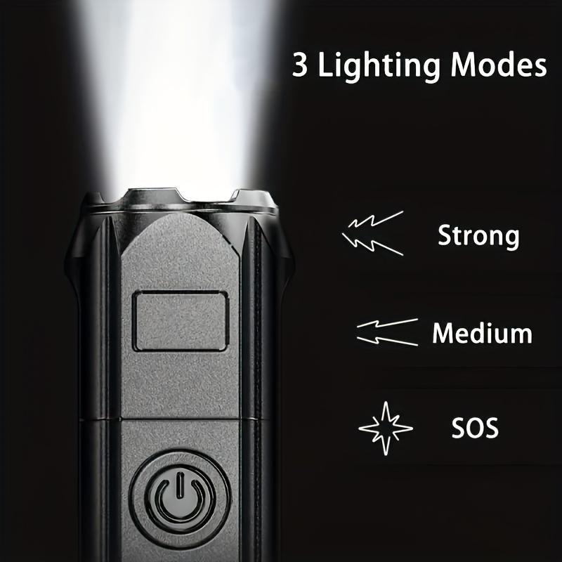 Portable LED Flashlight with Zoom, Rechargeable Bright Torch for Home, Car Repair & Outdoor Activities