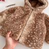 Children's Winter Deer Hooded Romper: 2025 Korean-Style Fleece-Lined Pants for Girls - Super Cute!