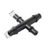3/5mm To 4/7mm Hose Splitters Barbed Straight Tee 4-Way 6-Way Water Shunt Connectors Micro-Sprinkler Drip Irrigation Accessories