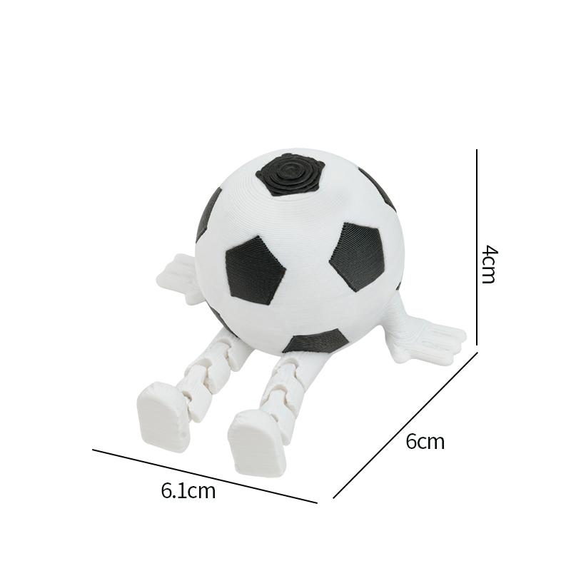 

3D Printed Soccor 3D Printed Sphere Ornament Table Accessories Household Decoration Soccer Game Gifts Funny Party Favors