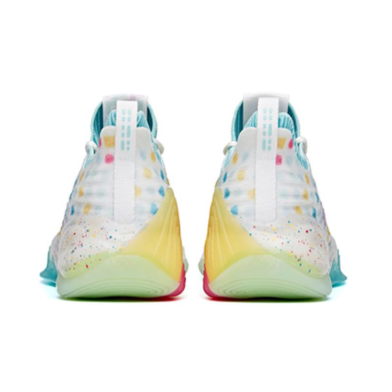 Anta KT6 Low Anti-Slip Wear-Resistant Low-Top Basketball Shoes White Green Blue Sneakers 112121102-7