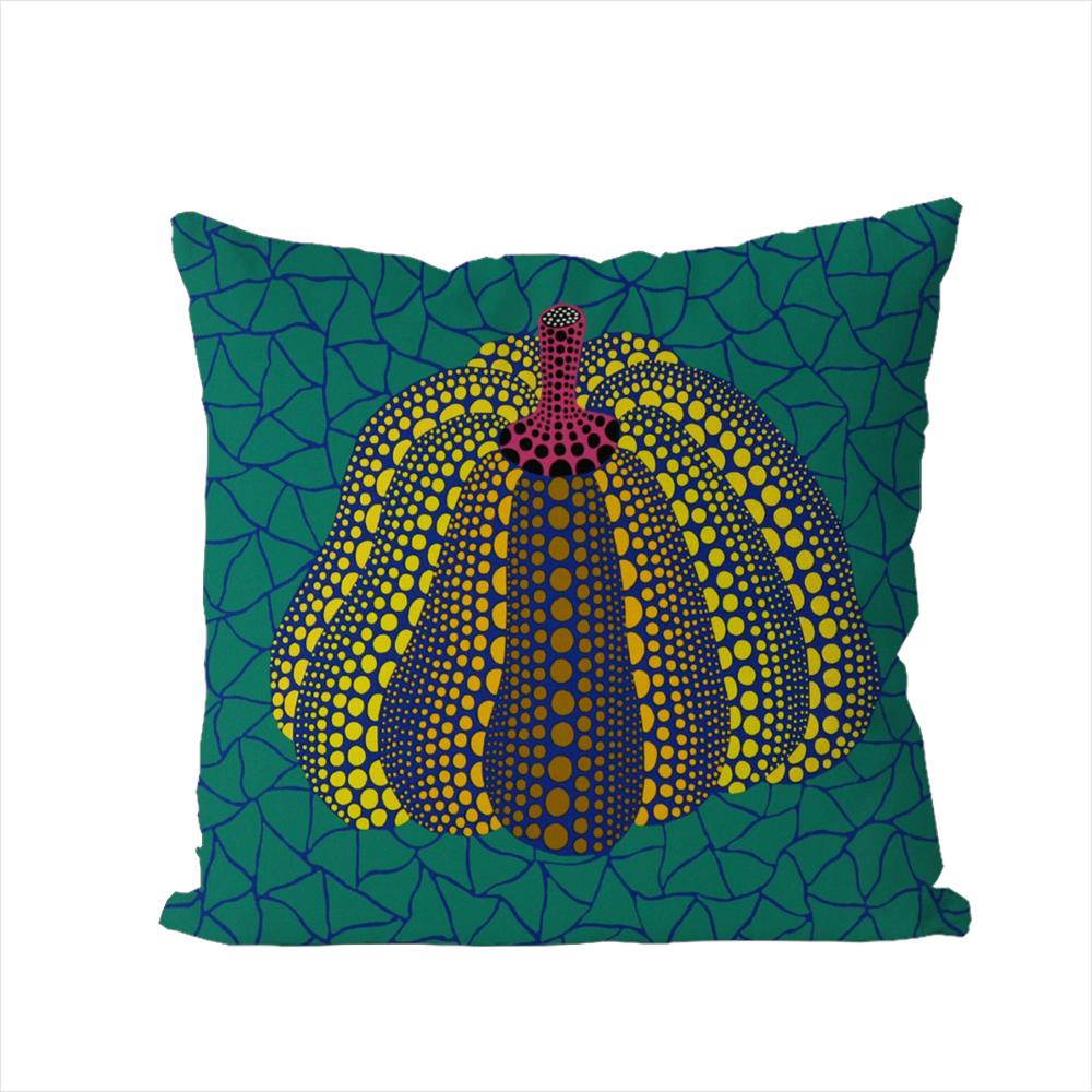 

Yayoi Kusama Pumpkin Pillow Case For Car Sofa Decorative Home Doublesided Print Plush Square Throw Pillow Cushion Cover 30x30cm