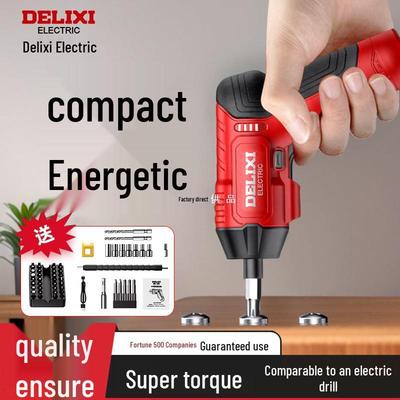 Rechargeable Multifunctional Mini Electric Screwdriver Set for Household Use