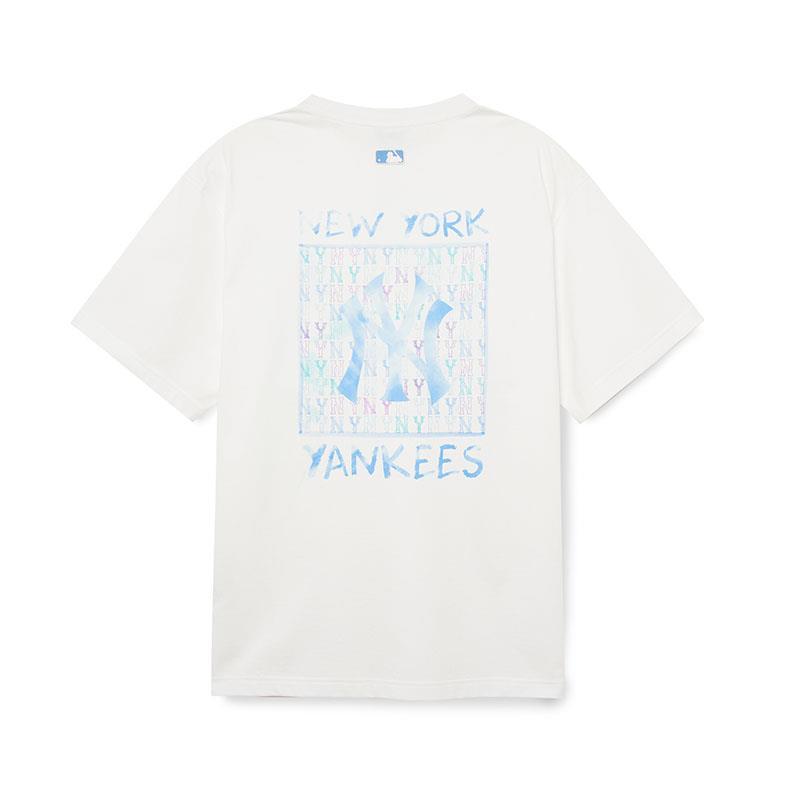 MLB Monogram T Shirt Unisex White 3ATSM2133-50WHS M