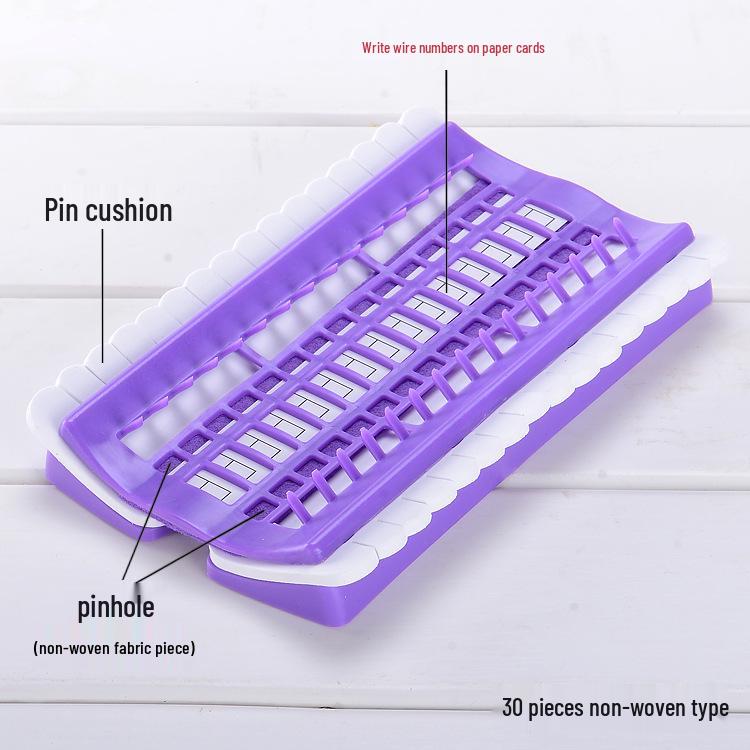 Patent Cross Stitch Thread Organizer with 30 Holes, 50 Slots & Needle Threader – Suzhou Embroidery Tool Set.