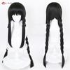Anime Wigs Akemi Homura Cosplay Wig 90cm Long Black Twisted Braid Hair Halloween Women Party Wigs + Wig Cap
