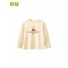 Spring and Autumn Girl Pure Cotton Cherry Clothes Medium and Large Children's Long Sleeves T-Shirt Primary School Student Fruit Bottoming Shirt