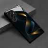 Blue Greative Glass Phone Case For Samsung Galaxy S26 S25 S24 S22 S23 Ultra S21 S20 Plus 5G Frosted Non-Slip Full Cover
