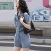 Women's Summer 2026 Age-Defying Denim Two-Piece: Stylish Short Jacket & Shorts Set