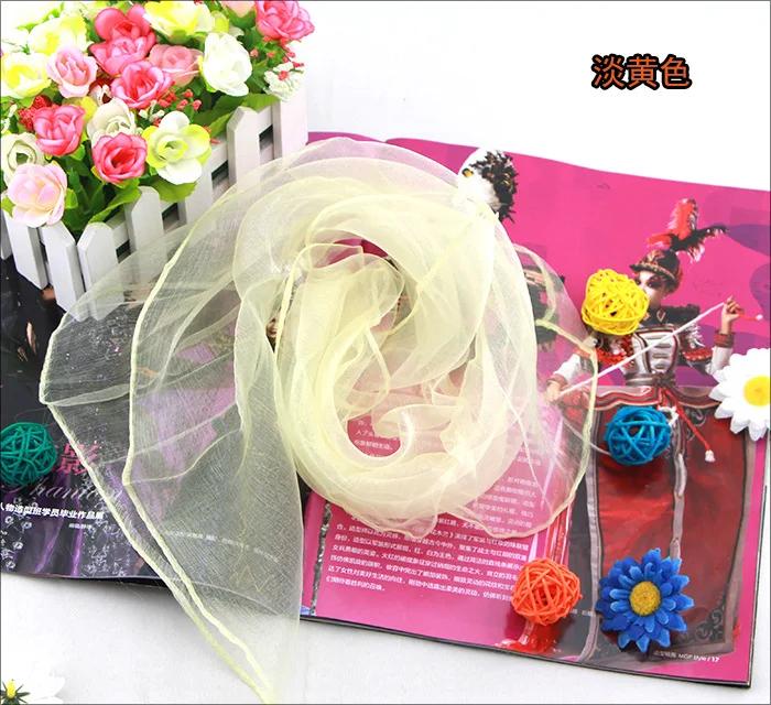 21 Farben 60*60CM Durchsichtige Transparente Schals für Mädchen Musik Tanz Schal Bonbonfarben Damen Outdoor-Schals