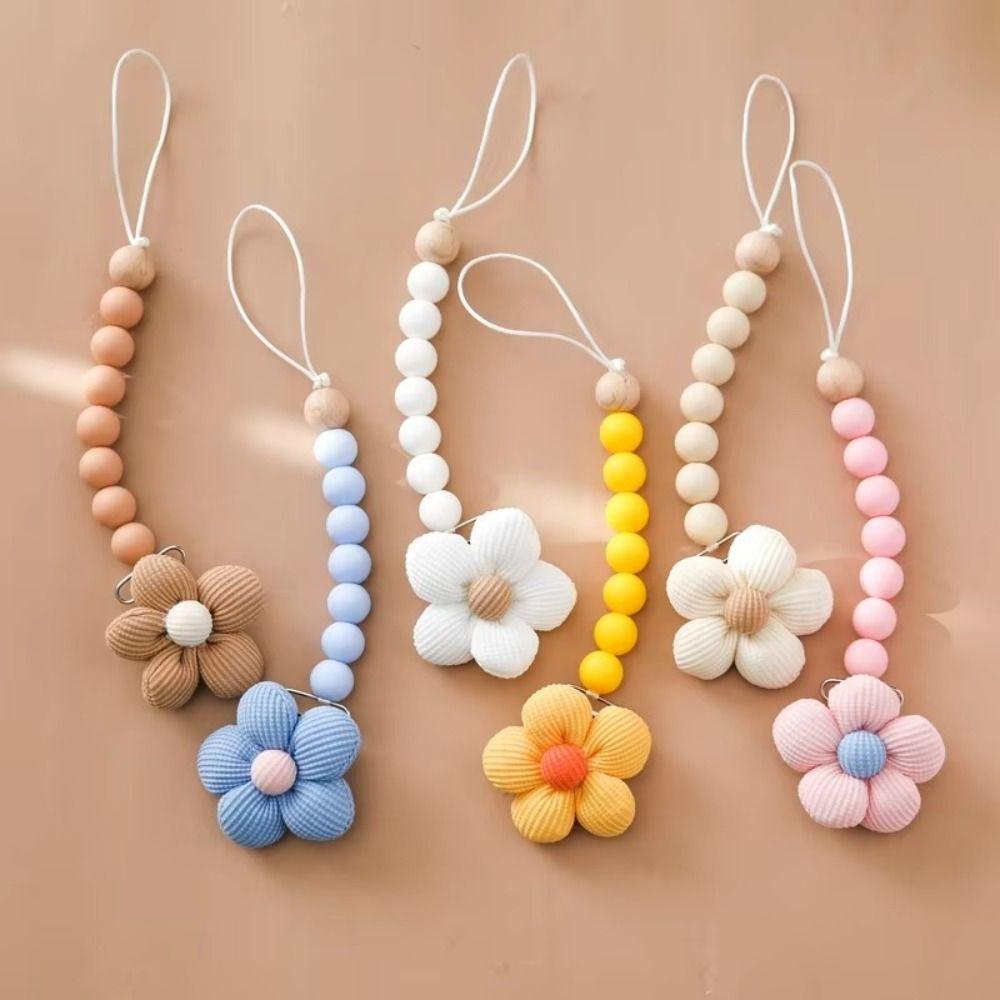 

Nursing Accessories Pacifier Clips Newborn Stuff Nipple Soother Chain 2025 Dummy Holder Chain бежевий