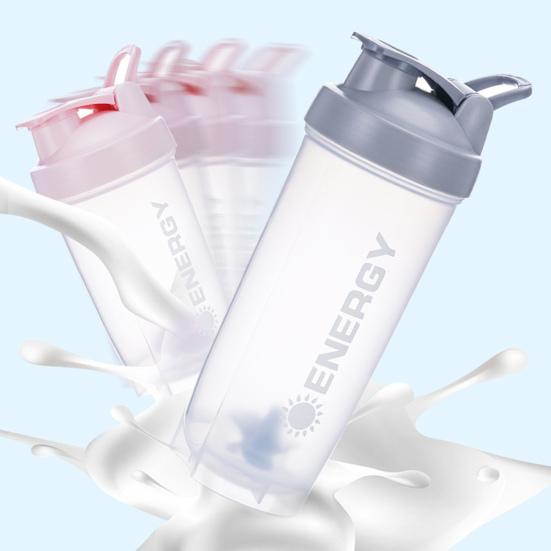 500ml Šejkr s míchací kuličkou Nepropustný PP Snadno míchá proteiny Kelímek na vodu pro fitness