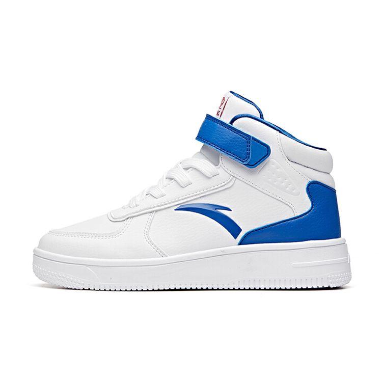 

Anta Comfortable Lightweight Durable Non-Slip High-Top Sneakers Kids sneakers White Blue A33038010H-4 38