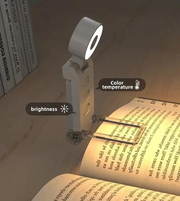 LED Book Light USB Rechargeable Reading Light Eye Protection with Timer Portable Clip Desk Light Bookmark Read Light Night Lamp
