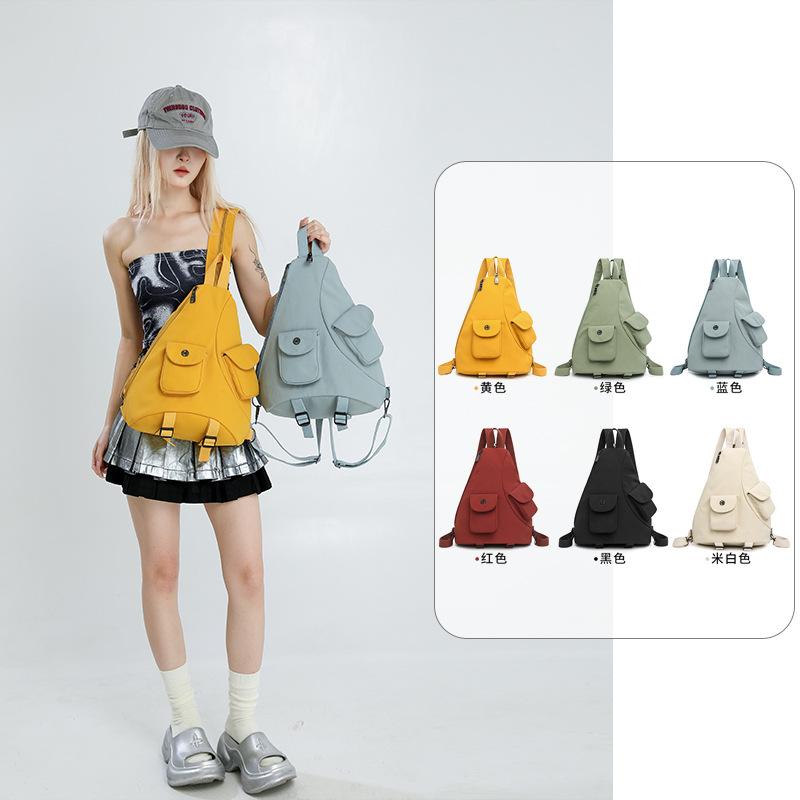 Ladies' Large Capacity Multi-functional Single-shoulder Bag, Casual and Lightweight Crossbody Bag, Water-resistant Chest Bag