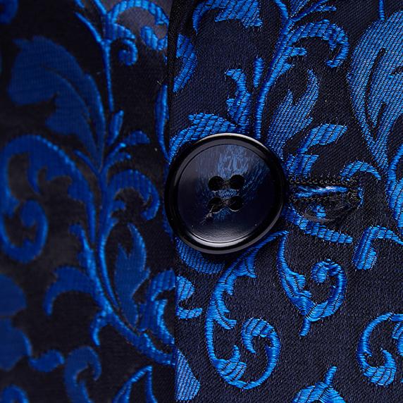 Sacouri Bărbați Costum Jacquard Culori Multiple Slim Bal Nuntă Costum pentru Performanță pe Scenă