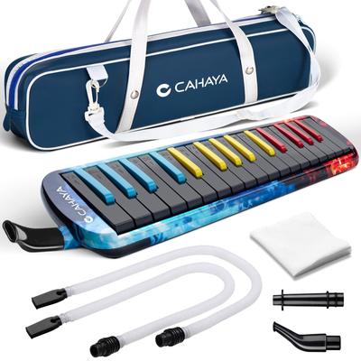 CAHAYA Melodica Tastatură Harmonica 32 de taste Ultimele specificații Stand de masă Geanta de mână Umăr Melody Pian 32 de taste Multifuncțional 2 x Blat