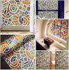 Privacy Patterned Frosted Window Film for Glass Lace Decorative Opaque Static Cling Vinyl Self-Adhesive Window Sticker for Home