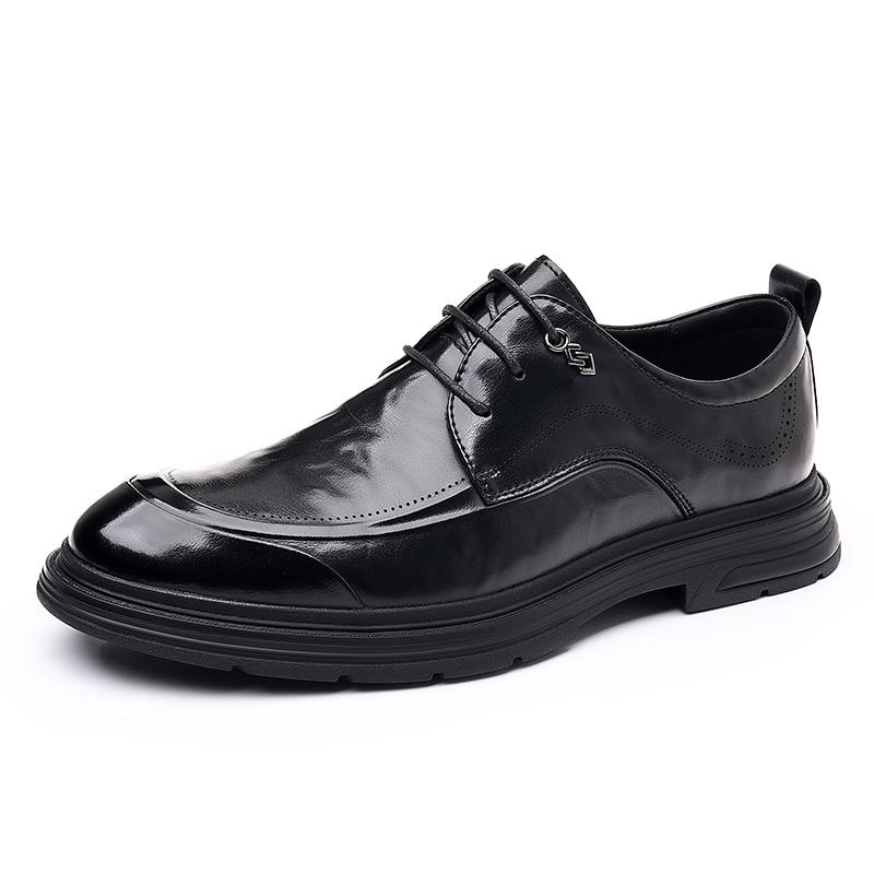 Fashion Leather Shoes For Man Genuine Leather Casual Shoes Fashion Business Oxford Shoes High Quality Designer Work Shoes