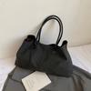 Tote Bag Suede Shoulder Bag Solid Color Underarm Packs Fashion Large Capacity Handbag  Travel